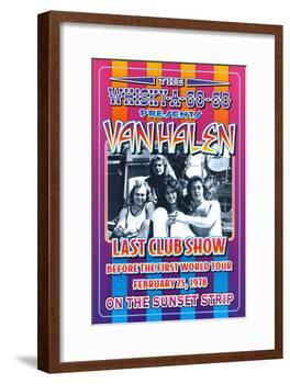 Van Halen at the Whiskey A-Go-Go-Dennis Loren-Framed Art Print