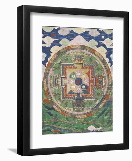 Vân mandala-null-Framed Giclee Print