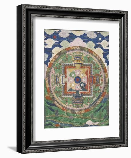 Vân mandala-null-Framed Giclee Print