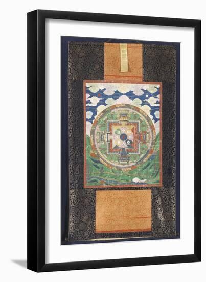 Vân mandala-null-Framed Giclee Print