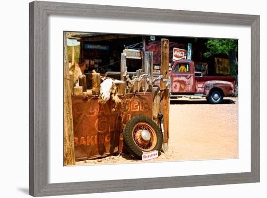 Van - Route 66 - Gas Station - Arizona - United States-Philippe Hugonnard-Framed Photographic Print