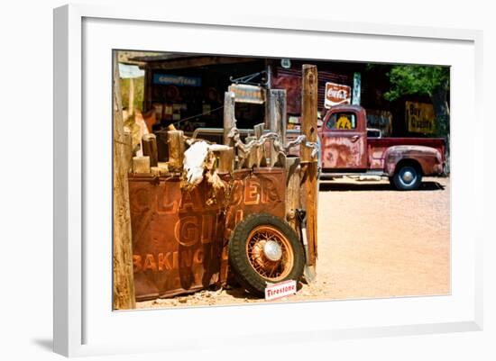 Van - Route 66 - Gas Station - Arizona - United States-Philippe Hugonnard-Framed Photographic Print