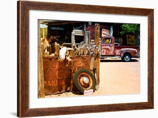 Van - Route 66 - Gas Station - Arizona - United States-Philippe Hugonnard-Framed Photographic Print