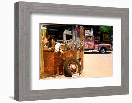 Van - Route 66 - Gas Station - Arizona - United States-Philippe Hugonnard-Framed Photographic Print