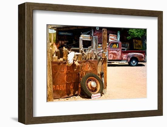 Van - Route 66 - Gas Station - Arizona - United States-Philippe Hugonnard-Framed Photographic Print