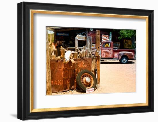 Van - Route 66 - Gas Station - Arizona - United States-Philippe Hugonnard-Framed Photographic Print