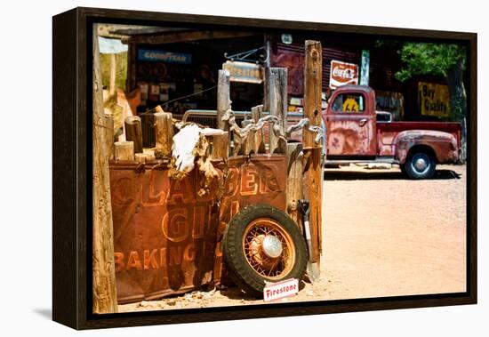 Van - Route 66 - Gas Station - Arizona - United States-Philippe Hugonnard-Framed Premier Image Canvas