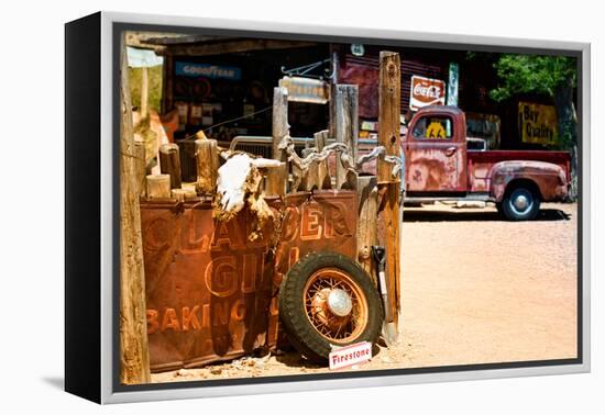 Van - Route 66 - Gas Station - Arizona - United States-Philippe Hugonnard-Framed Premier Image Canvas