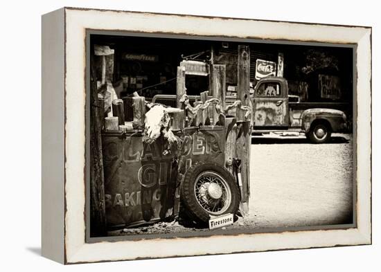 Van - Route 66 - Gas Station - Arizona - United States-Philippe Hugonnard-Framed Premier Image Canvas