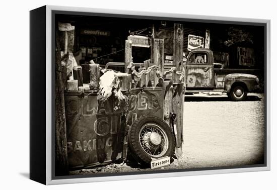 Van - Route 66 - Gas Station - Arizona - United States-Philippe Hugonnard-Framed Premier Image Canvas