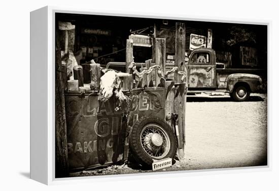 Van - Route 66 - Gas Station - Arizona - United States-Philippe Hugonnard-Framed Premier Image Canvas