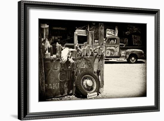 Van - Route 66 - Gas Station - Arizona - United States-Philippe Hugonnard-Framed Photographic Print