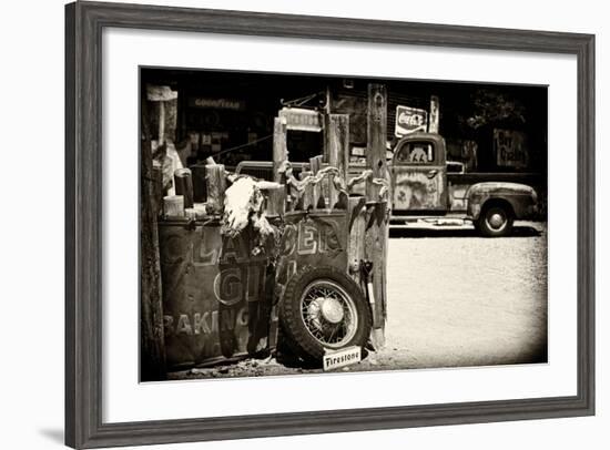 Van - Route 66 - Gas Station - Arizona - United States-Philippe Hugonnard-Framed Photographic Print