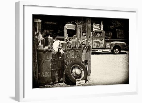 Van - Route 66 - Gas Station - Arizona - United States-Philippe Hugonnard-Framed Photographic Print