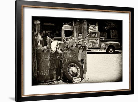 Van - Route 66 - Gas Station - Arizona - United States-Philippe Hugonnard-Framed Photographic Print