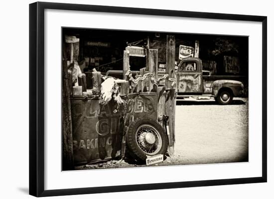 Van - Route 66 - Gas Station - Arizona - United States-Philippe Hugonnard-Framed Photographic Print