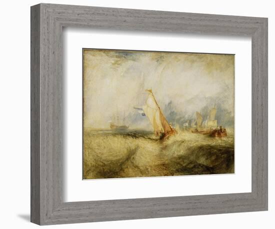 Van Tromp Going About to Please His Masters - Ships a Sea Getting a Good Wetting, 1844-J. M. W. Turner-Framed Giclee Print