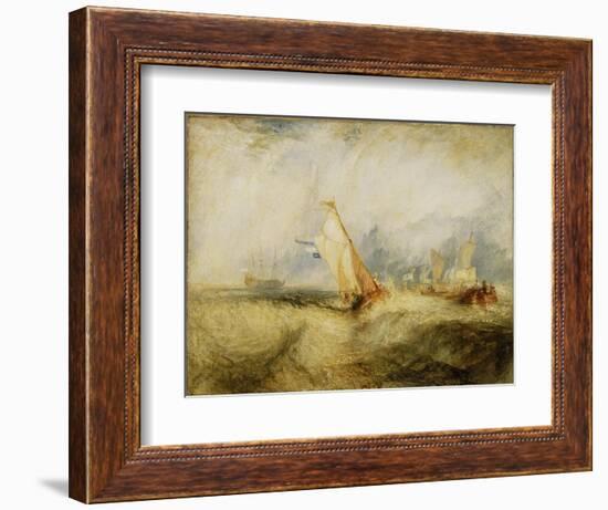 Van Tromp Going About to Please His Masters - Ships a Sea Getting a Good Wetting, 1844-J. M. W. Turner-Framed Giclee Print