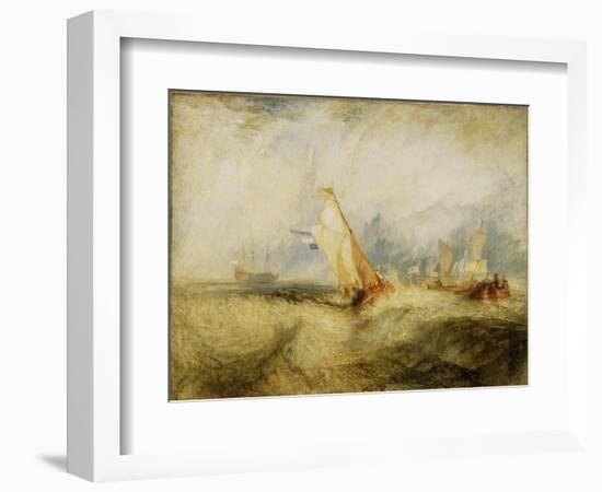 Van Tromp Going About to Please His Masters - Ships a Sea Getting a Good Wetting, 1844-J. M. W. Turner-Framed Giclee Print