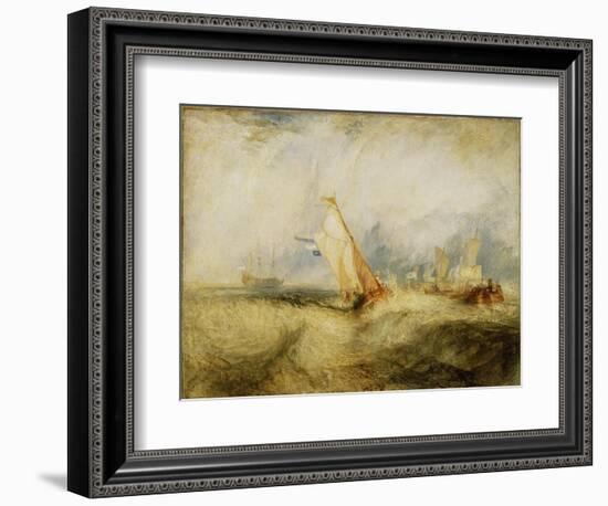 Van Tromp Going About to Please His Masters - Ships a Sea Getting a Good Wetting, 1844-J. M. W. Turner-Framed Giclee Print