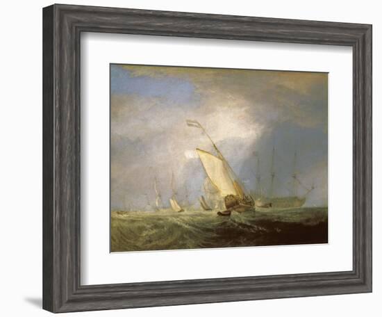 Van Tromp Returning after the Battle Off the Dogger Bank-J. M. W. Turner-Framed Giclee Print