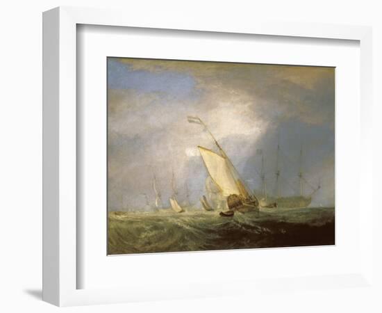 Van Tromp Returning after the Battle Off the Dogger Bank-J. M. W. Turner-Framed Giclee Print