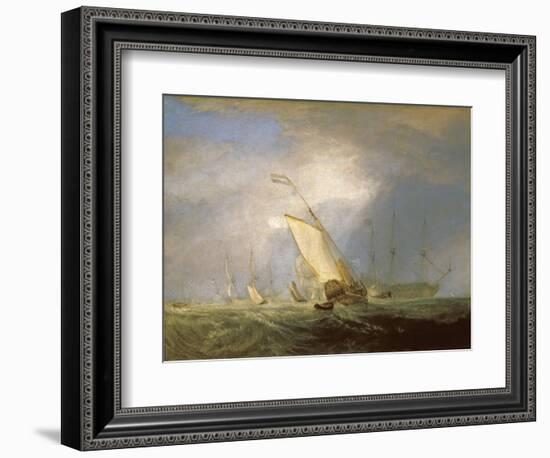 Van Tromp Returning after the Battle Off the Dogger Bank-J. M. W. Turner-Framed Giclee Print