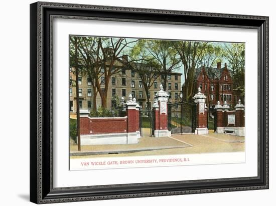 Van Wickle Gate, Brown University, Providence, Rhode Island-null-Framed Art Print