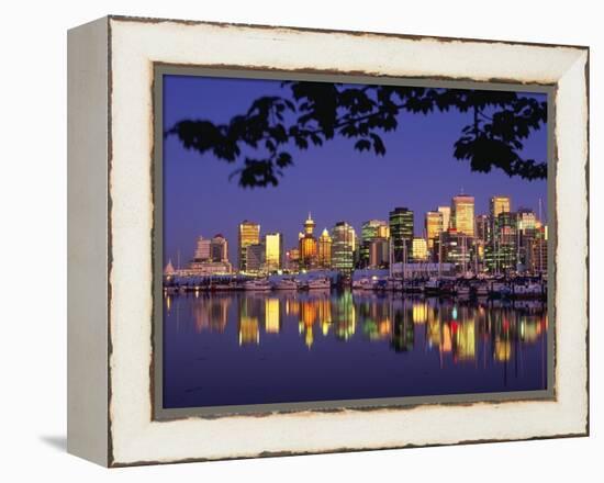 Vancouver and Lost Lagoon at Night-Ron Watts-Framed Premier Image Canvas