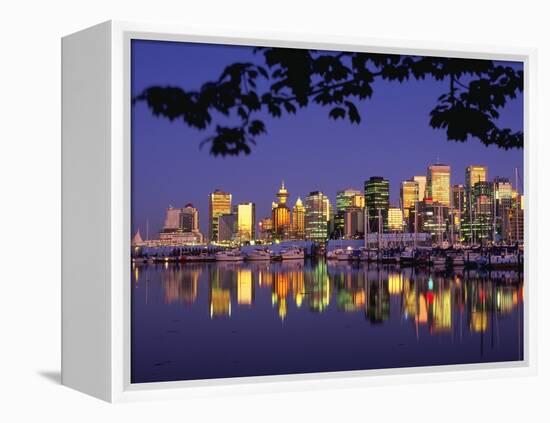 Vancouver and Lost Lagoon at Night-Ron Watts-Framed Premier Image Canvas