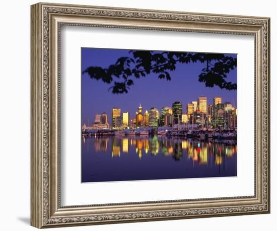 Vancouver and Lost Lagoon at Night-Ron Watts-Framed Photographic Print