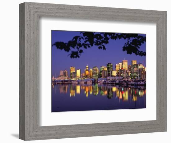 Vancouver and Lost Lagoon at Night-Ron Watts-Framed Photographic Print