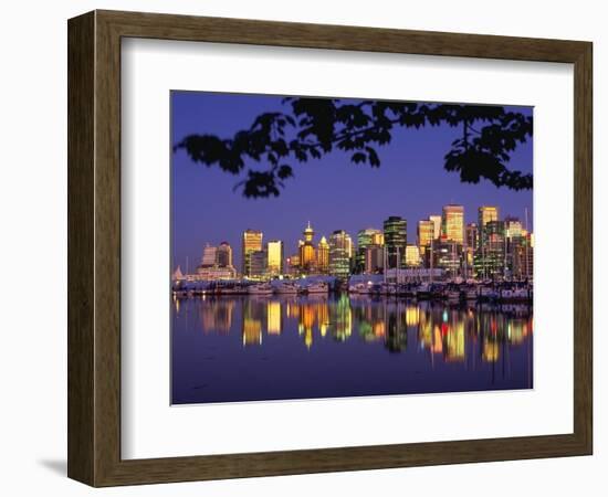 Vancouver and Lost Lagoon at Night-Ron Watts-Framed Photographic Print