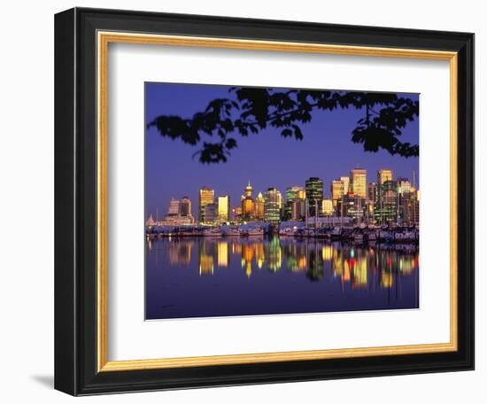 Vancouver and Lost Lagoon at Night-Ron Watts-Framed Photographic Print