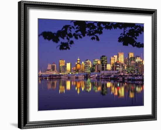 Vancouver and Lost Lagoon at Night-Ron Watts-Framed Photographic Print