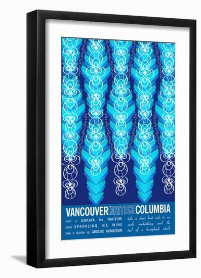 Vancouver British Columbia-J Hill Design-Framed Giclee Print