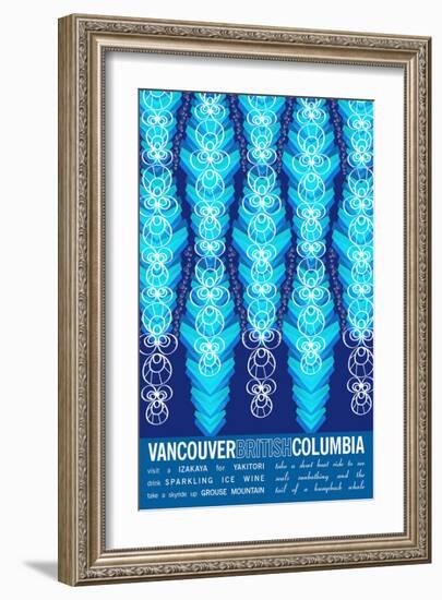 Vancouver British Columbia-J Hill Design-Framed Giclee Print