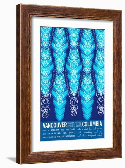 Vancouver British Columbia-J Hill Design-Framed Giclee Print