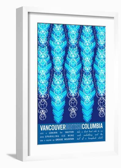 Vancouver British Columbia-J Hill Design-Framed Giclee Print