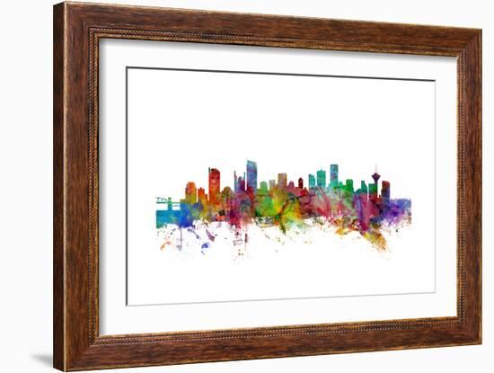 Vancouver Canada Skyline-Michael Tompsett-Framed Art Print