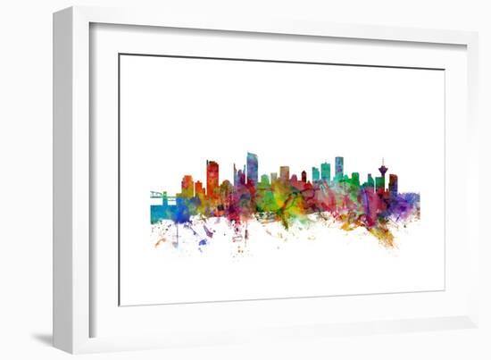 Vancouver Canada Skyline-Michael Tompsett-Framed Art Print