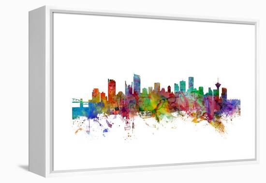 Vancouver Canada Skyline-Michael Tompsett-Framed Stretched Canvas