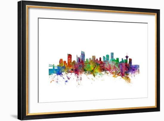 Vancouver Canada Skyline-Michael Tompsett-Framed Art Print