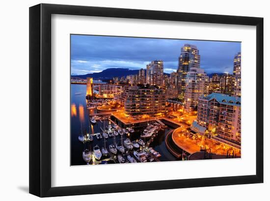 Vancouver Downtown Canada-null-Framed Art Print