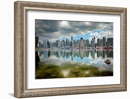 Vancouver from Stanley Park-null-Framed Art Print