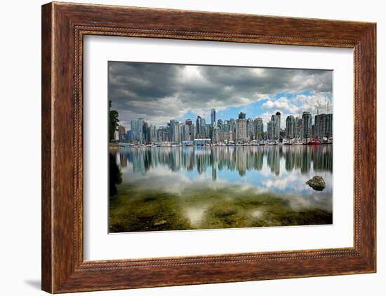 Vancouver from Stanley Park-null-Framed Art Print