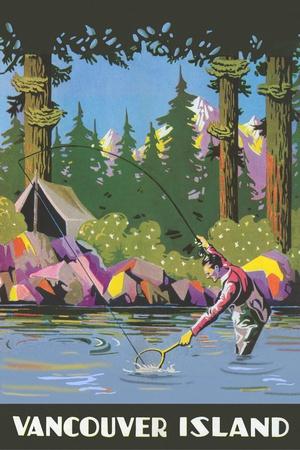 Fishing Vintage Art Wall Art: Prints, Paintings & Posters