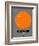 Vancouver Orange Subway Map-NaxArt-Framed Premium Giclee Print