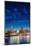 Vancouver skyline and high rise buildings at night, Vancouver, British Columbia, Canada, North Amer-Toms Auzins-Mounted Photographic Print