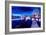 Vancouver Skyline At Starry Night-Martina Bleichner-Framed Art Print